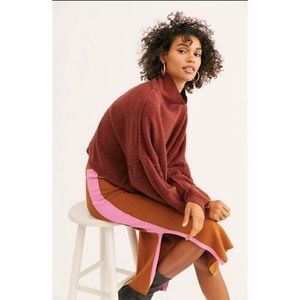 NWOT Free People Skystripe Midi Skirt